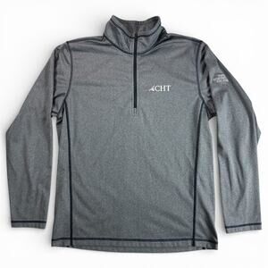 The North Face Quarter Zip Pullover Mens Large Gray Fleece Sweater Outdoor